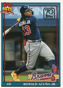 2021 Ronald Acuna Jr Topps #70YT-41 70 Years Of Topps - Braves - Picture 1 of 2