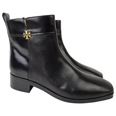 NEW, Tory Burch Everly Leather Ankle Bootie in Black Size 7.5 #B9 - Image 1 of 4