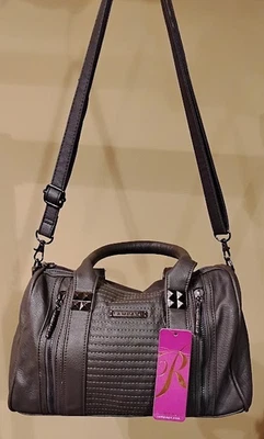 Cartera para mujer Rampage gris acolchada de cuero sintético nueva con etiquetas $78 Foto 1 de 2