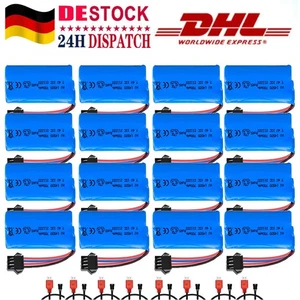16 STK 700mAh 7.4V Batería SM-4P Enchufe Batería con Cargador USB para Coche RC DE - Imagen 1 de 7