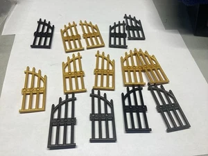 LEGO 14 Pearl & Black Door 1 x 4 x 9 Arched Gate with Bars and Three Studs 42448 - Picture 1 of 1