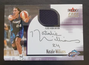 2001 Fleer Ultra Feel the Game Natalie Williams 2000 All Star Weekend Patch Autogramm - Bild 1 von 2