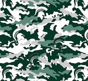 College Michigan State University Camouflage MSU Fleece Stoff Druck BTY - smist820 - Bild 1 von 1