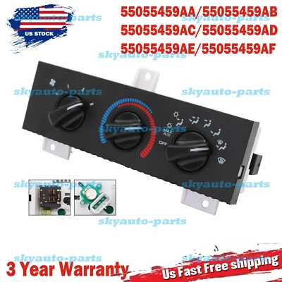 HVAC Control Unit 55055459AF Fits 1998-2003 Dodge Ram Van 1500-3500 - Image 1 of 4