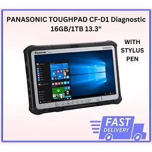 PANASONIC TOUGHBOOK CF-D1 MK3 i5-6th 16GB, 1TB HDD, DIAGNOSTIC XENTRY TAB WIN 10 - Picture 1 of 8