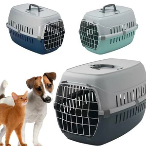 Pet Transporter Travel Carrier Box Cat Dog Puppy Animal Plastic Transport Cage - Picture 1 of 54