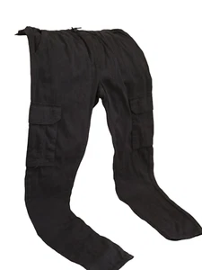 NEW WT BOYS RING OF FIRE NAVY BLUE COTTON CARGO PANTS SIZE 10 REG POCKETS - Picture 1 of 7