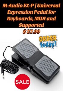 M-Audio EX-P | Universal Expression Pedal for Keyboards, MIDI and Supported