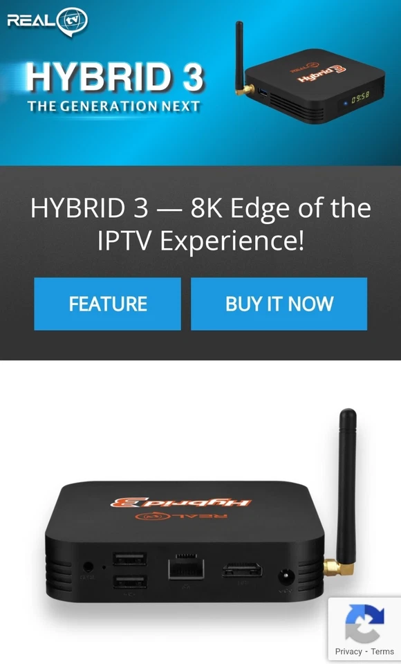 REALTV subscription - Code - Recharge- Quick Buy 1 year - any realtv box - image 1 of 1