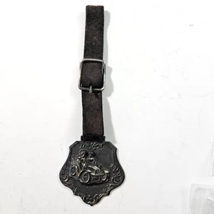 Late 1800's Automobile Car Bronze Watch Fob 1 5/8" x 1 5/8" Automobilia - Picture 1 of 3