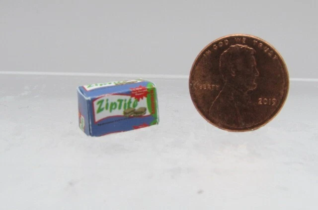 Caja de bolsas de sándwich con cierre de cremallera réplica miniatura para casa de muñecas IM65623 Foto 1 de 1