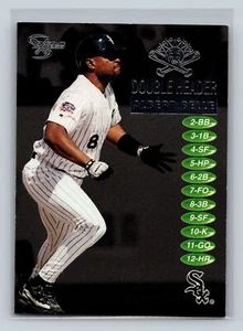SkyBox Dugout Axcess 1998 doble cabezal #2 Albert Belle Chicago White Sox - Imagen 1 de 2