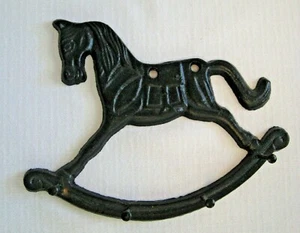 PFERD Gusseisen Schlüsselbrett oder kleiner Hemdhaken Wanddekoration 7,5" x 6" Western - Bild 1 von 7