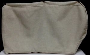 Pottery Barn Pearce notched back pillow SLIPCOVER Perf Chateau Bsktweave Oatmeal - Picture 1 of 5