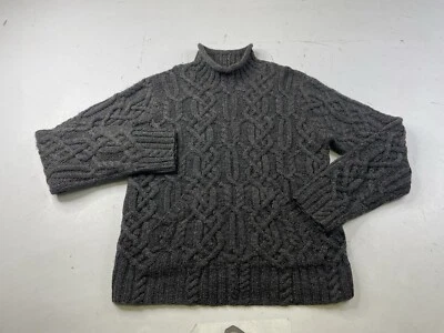 Suéter de Colección Ralph Lauren Tejido con Cable para Mujer Mediano Grueso Cuello Redondo Gris Lana Foto 1 de 4