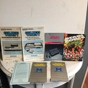 Vintage Video Game Console Owner Manual Lot Coleco Vision Atari - Bild 1 von 4