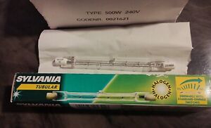 Sylvania 240v 500w R7S Linear Double Ended Halogen Tube Photo,Film,Full Spectrum