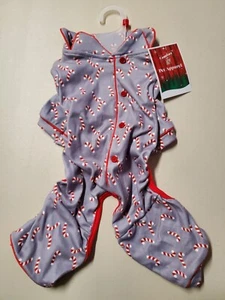Pigiama cane taglia S abbigliamento per animali domestici comfort e joy nuovo con etichette tema candy canne - Foto 1 di 10