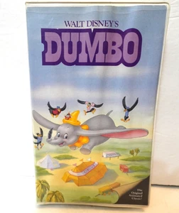 Dumbo VHS Walt Disney 1988 Pink Spine clamshell) (tested) - Picture 1 of 5