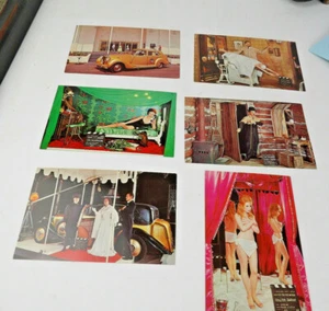 The Hollywood Wax Museum photo postcard Set (6) Vintage Buena Park.  - Picture 1 of 5