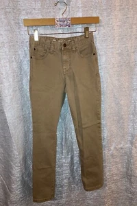 Size 10 Kids Tan Straight Leg Pants Adjustable Waist Cat & Jack Brand RN#17730 - Picture 1 of 3
