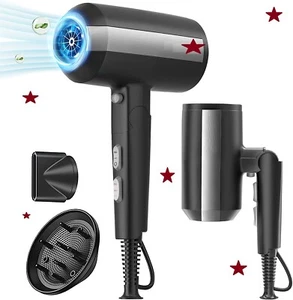 Secador de pelo iónico profesional con difusor 1875 W, 3 ajustes de calefacción/2 velocidades/frío - Imagen 1 de 6