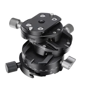 Leofoto G2 GEAR HEAD 3-In-1 Panoramic Geared Ball head Tripod Head Black - Picture 1 of 14