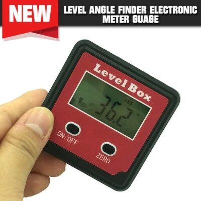 Digital Electronic Angle Finder Protractor Inclinometer Spirit Level Box Tool - Image 1 of 4