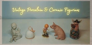 Figurines Mixed Lot Of 5. Includes: Goebel, Grossman & More. Has Youtube Video - Picture 1 of 23