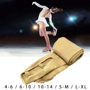 Gymnastics Ice Skating Pants Rhinestone Skating Socks Fitness Legging - Picture 1 of 16