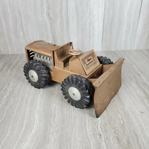 Vintage Structo Heavy Gold Bulldozer / Tractor. Very Rare Antique Toy - Picture 1 of 11