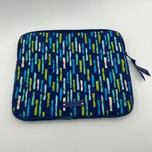 Vera Bradley 7x9 Padded Zip Tablet Holder Unisex / Boys Blue Green - Picture 1 of 6