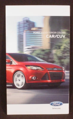 2012 FORD CAR PAINT COLOR CHIP BROCHURE - MUSTANG, TAURUS, ETC. - Image 1 of 2