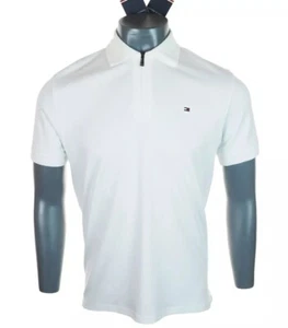 Polo Tommy Hilfiger Para Hombre con Cremallera Premium Interlock Tela Elástica Pequeña - Imagen 1 de 4