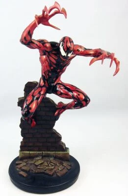 BOWEN DESIGNS MARVEL COMICS CARNAGE PAINTED STATUE BY ALEX DE SOUZA MORAES NEW - Изображение 1 из 4