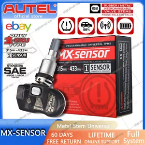 Autel MX-Sensor 315MHz & 433MHz 2 in 1 Auto Tire Pressure Sensor Metal Stem 2025 - Picture 1 of 15