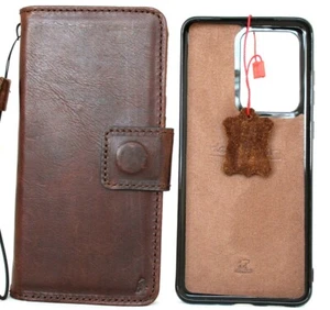 Funda de cuero genuino para Samsung Galaxy S20 ultra magnética libro extraíble - Imagen 1 de 9