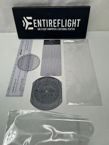 Entireflight E6B Flight Computer & Sectional Plotter, Rotating Azimuth Plotter - Foto 1 di 5