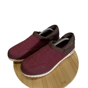 LL Bean Men 12 Maroon Red Ultralight Primaloft Slipper Fleece Lined Comfort Sole - Picture 1 of 10