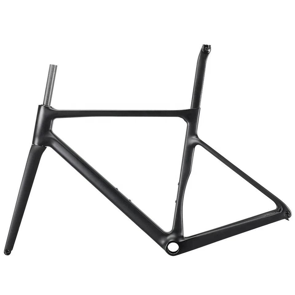 700C Carbon Road Bicycle Frame Disc Brake BB86 Thru-Axle 142 Aero Frameset - Image 1 of 4