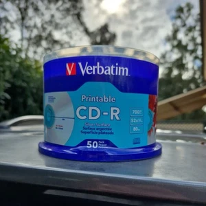 Verbatim Printable CD-R 50 Pack 700MB 52x Speed 80min - Afbeelding 1 van 6