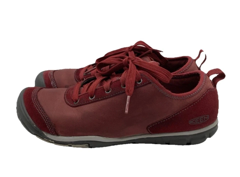 Keen Hush LEA SMP CNX Mujer TALLA 8W Tenis ROJO Contorno Arco Comodidad Foto 1 de 4