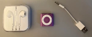 NEW -Apple iPod Shuffle 4th Gen PURPLE COLOR (2 GB) -NEW  BATTERY INSTALLED - Picture 1 of 2