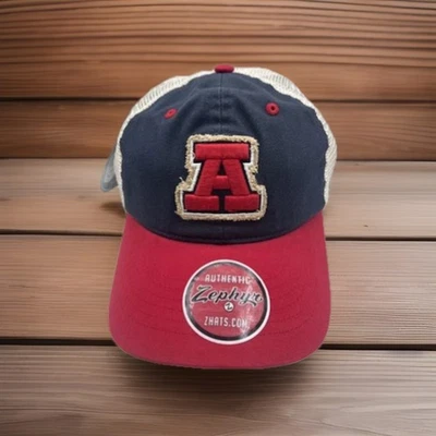 Arizona Wildcats Sombrero Zephyr Z Sombrero Retro "Bloque A" Gorra Snapback Envejecida H112 Foto 1 de 4