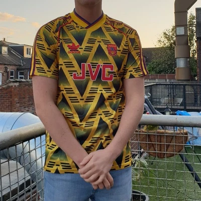 ADIDAS 🚨Large Arsenal 1991/93 Bruised Banana Retro Football Shirt brand new with tags