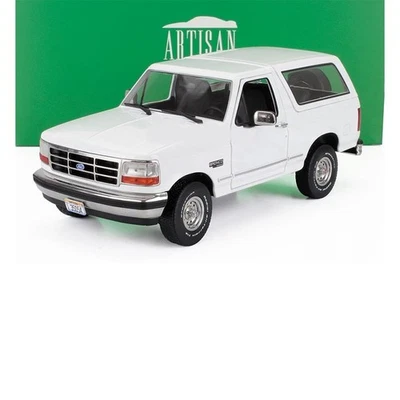 1993 FORD BRONCO XLT OXFORD WHITE 1:18 SCALE - Image 1 of 4