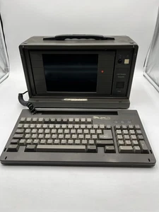 Vintage Sammlerstück LCD PORTABLE COMPUTER mit Tastatur / Beschreibung lesen - Bild 1 von 10