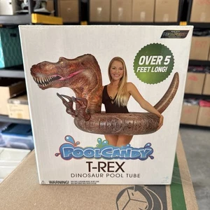Tubo piscina dinosauro T-Rex galleggiante piscina caramelle lungo 5 piedi Dino - Foto 1 di 4