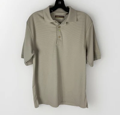 Polo Cubavera Para Hombre Pequeño Rendimiento Golf Piña Beige Poliéster Golf Foto 1 de 4