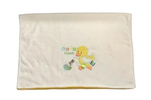 Taggies Babydecke Best Friends Ente Schnecke weiß gelb 30 x 40 cm - Bild 1 von 5